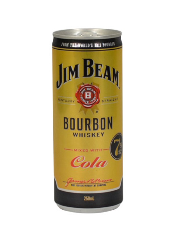 Jim Beam 7% 250 ml 12 pack