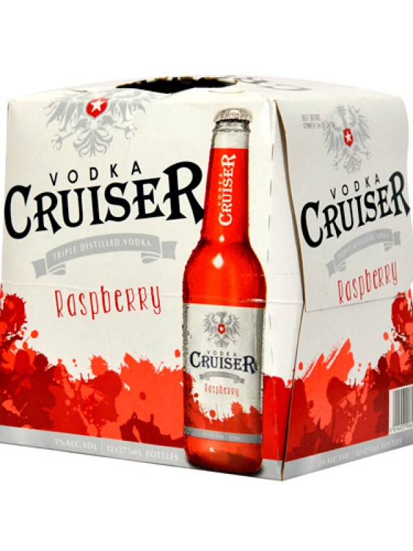 Vodka Cruiser 5% 275 ml 12 pack - Rasberry