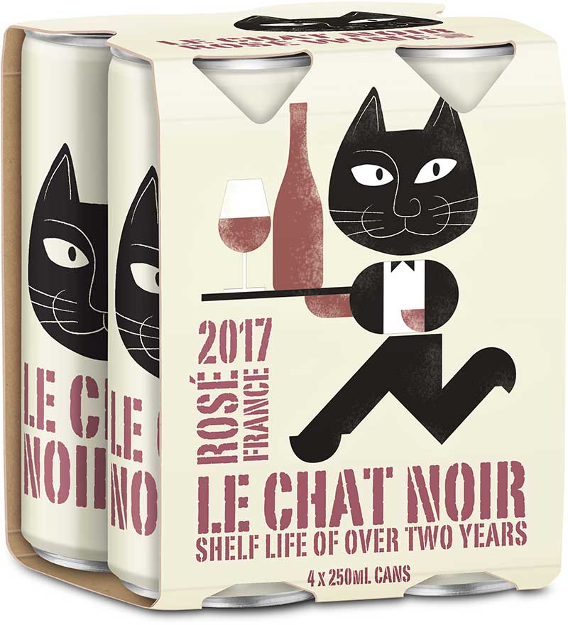 Le Chat Noir Rose 250ml bottles 4pk